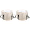 BESPORTBLE 2pcs Portable Folding Foot Soaking Basin Travel Water Bucket Heat Preservation Convenient for Outdoor Use Camping and Picnics Capacity Design view 1