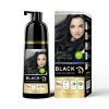 3 in 1 Semi-Permanent Black Hair Dye - 13.5 FL Oz, 100% Grey Coverage, Hair Color Shampoo view 1