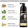 3 in 1 Semi-Permanent Black Hair Dye - 13.5 FL Oz, 100% Grey Coverage, Hair Color Shampoo view 4