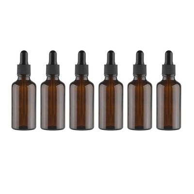 minkissy 12pcs Vintage Glass Bottles for Women Brown Dropper Containers for Perfume Travel Stylish Design for Organizing Fragrance
