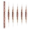 Nail Art Brushes - Double-Ended Nail Art Liner Brushes 10 Heads Striping Liner Brush Set Nail Design Brushes for Elongated Long Lines, Thin Details, Fine Drawing Nail Brushes for Nail Art, Striper Brushes Lengths 5/7/9/11/14/15/17/20/22/25mm view 1