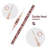 Nail Art Brushes - Double-Ended Nail Art Liner Brushes 10 Heads Striping Liner Brush Set Nail Design Brushes for Elongated Long Lines, Thin Details, Fine Drawing Nail Brushes for Nail Art, Striper Brushes Lengths 5/7/9/11/14/15/17/20/22/25mm view 3