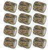 VideoPUP Tattoo Grip Cover Wrap,12PCS Disposable Cohesive Tattoo Grip Cover Elastic Bandage Handle Grip Tube for Tattoo Machine Tattoo Grip Accessories,Jungle Camouflage view 1