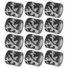 VideoPUP Tattoo Grip Cover Wrap,12PCS Disposable Cohesive Tattoo Grip Cover Elastic Bandage Handle Grip Tube for Tattoo Machine Tattoo Grip Accessories,Black&White Camouflage view 1