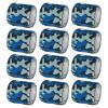 VideoPUP Tattoo Grip Cover Wrap,12PCS Disposable Cohesive Tattoo Grip Cover Elastic Bandage Handle Grip Tube for Tattoo Machine Tattoo Grip Accessories,Marine Camouflage view 1