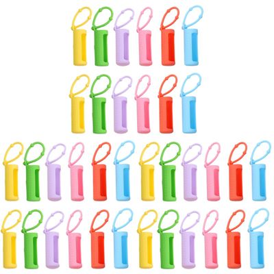 36 Pcs Essential Oil Bottle Silicone Sleeve Roller Bottle Cover Essential Oil Carrying Roller Bottles for Oils Bottles Silicone Bottle Covers for Travel
