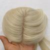 MorningWigs Blonde Human Remy Hair Topper for White Women, 14 inches Natural Straight, Full Silk Based Natural Partline Topper for Thinning Hair (12inches) view 3