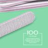 TsMADDTs Nail Files Set, 20PCS Double Sided Emery Board Natural Acrylic Nails 100 180 Grit Professional Manicure Tools for Home Salon view 3