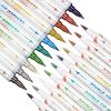 HAWINK Temporary Tattoo Markers for Skin, 10 Body Markers + 56 Large Tattoo Stencils, Dual-End Tattoo Pens Make Bold and Fine Lines ZYH2208001KIT view 2