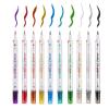 HAWINK Temporary Tattoo Markers for Skin, 10 Body Markers + 56 Large Tattoo Stencils, Dual-End Tattoo Pens Make Bold and Fine Lines ZYH2208001KIT view 3
