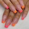 6 Packs (144 Pcs) Press on Nails Medium, Misssix Short Fake Nails Square Glue on Nails Set with Adhesive Tabs Nail File false nail kits for Women view 4