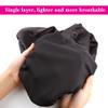 2pcs Extra Long Hair Satin Bonnet for Women, Single-Layer Night Sleep Cap Bonnet with Elastic Band for Braids/Dreadlocks/locs/Curly/Long Hair (Black+Pink Flower) view 4