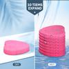 50-Count Facial Sponges Compressed, 100% Natural Cellulose Face Sponge Professional Cosmetic Spa Sponges for Face Cleansing, Exfoliating Mask, Makeup Removal for Travel and Home, Pink view 4