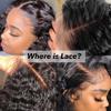 250% Density 32 Inch 13x6 HD Transparent Lace Front Human Hair Wigs For Women Deep Curly Lace Front Wig Human Hair Pre Plucked Deep Wave Frontal wig Full And Thick (32 Inch, 13x6 Human Hair Wigs) view 4