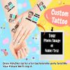 15pcs Custom Tattoos Personalized Temporary Tattoos with Photo Face Waterproof Name Logo Tattoos Stickers Funny For Women Men Kids Gifts for Birthday Party Wedding Bride Groom Decor view 2