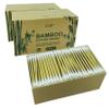 1050pcs CGR Organic cotton Swabs, 100% Cotton Double-Tipped, Bamboo Sticks(compostable), Travel Pack(3 Pack of 350 Swabs Total) view 1