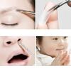 SHERCHPRY Nose Hair Eyebrow Trimmer Scissors 2pcs Safety Stainless Steel Rounded Edges view 2