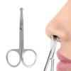 SHERCHPRY Nose Hair Eyebrow Trimmer Scissors 2pcs Safety Stainless Steel Rounded Edges view 3