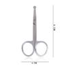 SHERCHPRY Nose Hair Eyebrow Trimmer Scissors 2pcs Safety Stainless Steel Rounded Edges view 4