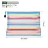 YOKIVE 6 Pack Mesh Cosmetic Bags, A5 Nylon Pencil Cases | Zipper Travel Organizers Makeup Pouch, Great for Home(Multicolor) view 2