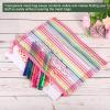 YOKIVE 6 Pack Mesh Cosmetic Bags, A5 Nylon Pencil Cases | Zipper Travel Organizers Makeup Pouch, Great for Home(Multicolor) view 4