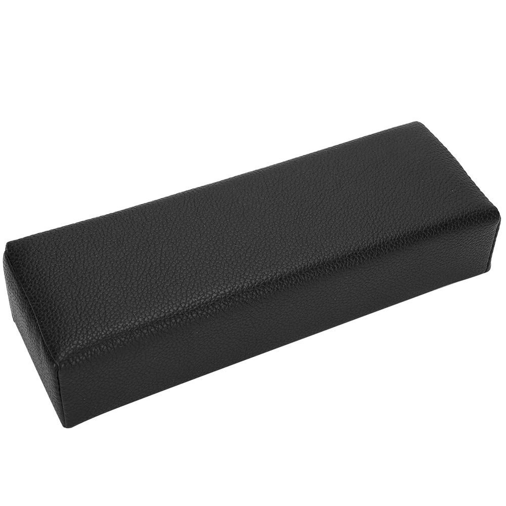 Hand Rest for Nails Manicure Hand Cushion for Nails Soft and PU Leather Manicure Cushion for Nail Art for Nail Table 30x9.5x6.5cm(Black)