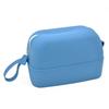 Waterproof Makeup Bag, Silicone Toiletry Bag, Portable Travel Storage Bag, Large-Capacity Washable Cosmetic Bag, Handy Pouch Bag with Zipper, Cosmetics Organizer for For Women Men (Blue) view 1
