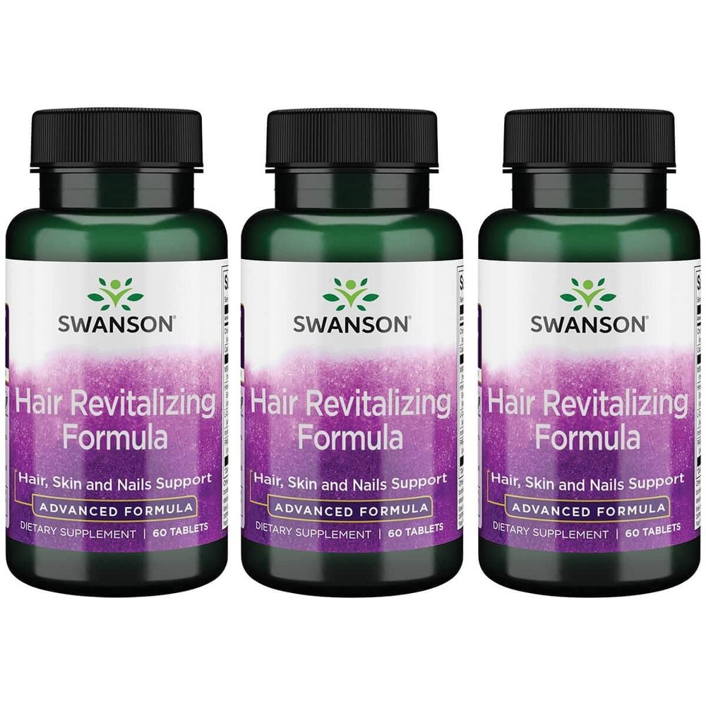 Swanson Advanced Hair Revitalizing Formula 60 Tabs (3 Pack)