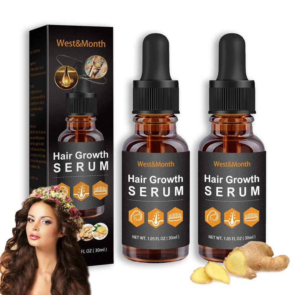 Allurium Beauty Hair Growth Serum for Black Women, Allurium Hair Growth Serum for Black Women, for Thicker Longer Fuller Healthier Hair, Prevent Hair Loss & Thinning (2pc)