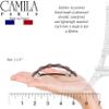 Camila Paris CP3304 French Hair Barrette Clip for Girls for Thick Curly Wavy Long Hair, Strong Hold Grip Hair Clips for Women, Automatic, No Slip Durable Styling Girls Hair Accessories, Made in France view 3