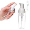 12 White Empty Foam Pump Bottles Plastic Mini Travel Soap Dispenser 50ml 1.7oz view 3