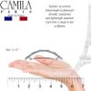Camila Paris CP3305 French Hair Barrette Clip for Girls for Thick Curly Wavy Long Hair, Strong Hold Grip Hair Clips for Women, Automatic, No Slip Durable Styling Girls Hair Accessories, Made in France view 3