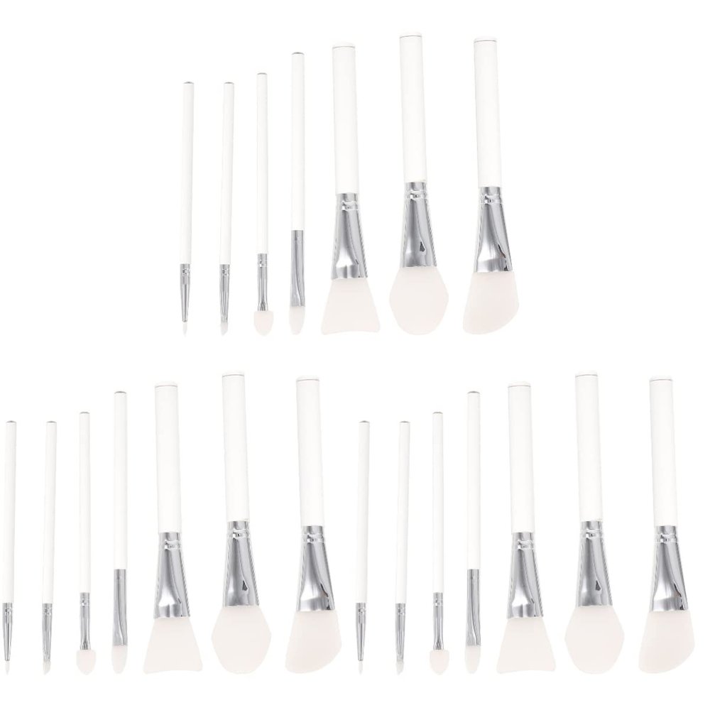 minkissy 21pcs Facial Mask Brush Acrylic Handle Makeup Tools for Face Mask Application Skin Care and Makeup Packaged Opp Bag