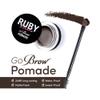 Ruby Kisses Go Brow Pomade for Water-resistant Long-lasting Smudge-proof Eyebrows (Dark Brown) view 3