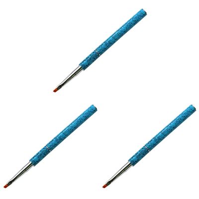 KALLORY 3pcs Dual-use Manicure for Nail Art Lightweight Nail Beauty Tool for Home and Salon Use
