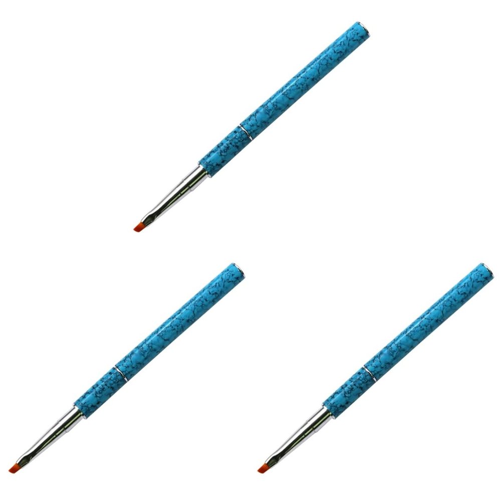 KALLORY 3pcs Dual-use Manicure for Nail Art Lightweight Nail Beauty Tool for Home and Salon Use