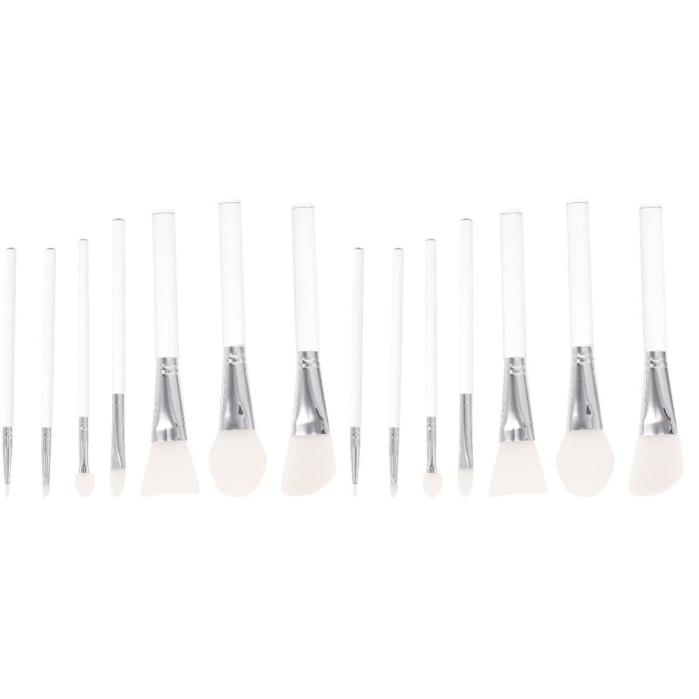minkissy 14pcs Face Mask Brush Acrylic Handle Reusable Makeup Applicators for Women for Skincare and Beauty Application