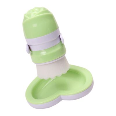 Beaupretty 1pc Double-Headed Rose Facial Cleansing Brush Heart Base Gentle Manual Face Wash Tool for Deep Cleaning and Makeup Removal for All Skin Types