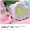 Beaupretty 1pc Double-Headed Rose Facial Cleansing Brush Heart Base Gentle Manual Face Wash Tool for Deep Cleaning and Makeup Removal for All Skin Types view 4