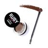 Ruby Kisses Go Brow Pomade for Water-resistant Long-lasting Smudge-proof Eyebrows (Medium Brown) view 1