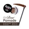 Ruby Kisses Go Brow Pomade for Water-resistant Long-lasting Smudge-proof Eyebrows (Medium Brown) view 3