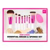 Ruby Kisses Makeup Brush Set Powder, Blending, Eyeshadow, Eyebrow, Eyeliner Brush and Spoolie, Blending Sponge 9PCS Set view 2