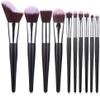 Sxdthy Makeup Brushes Set 10 Piece Makeup Brush Set with Bag Foundation Blending Blush Eyeliner Shadow Brow Concealer Brushes Kit Cruelty-Free Synthetic Fiber Bristles, view 2