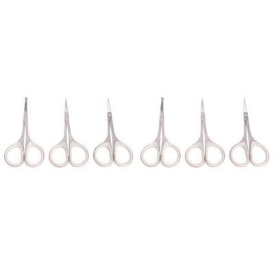 Beaupretty 6pcs Men Eyebrow Scissors Precision Nose Hair Trimmer Vibrissa Scissor Office Scissors Beauty