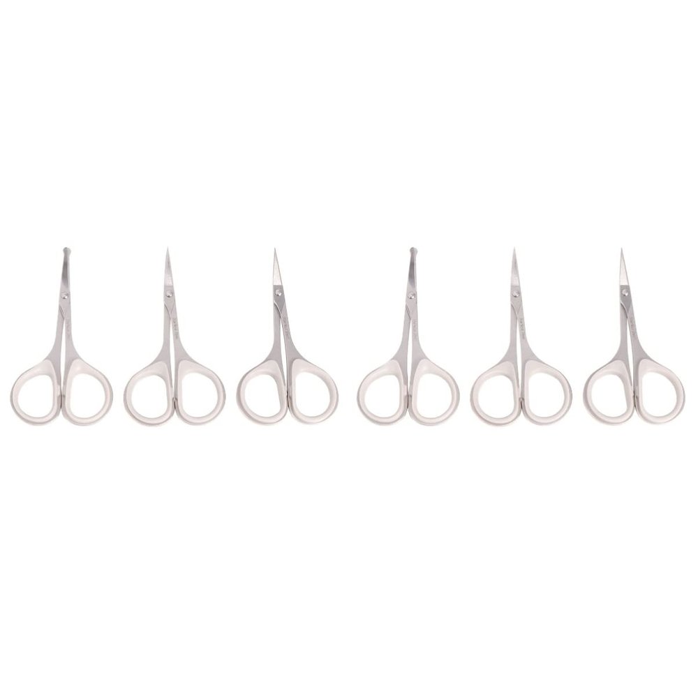 Beaupretty 6pcs Men Eyebrow Scissors Precision Nose Hair Trimmer Vibrissa Scissor Office Scissors Beauty