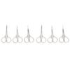 Beaupretty 6pcs Men Eyebrow Scissors Precision Nose Hair Trimmer Vibrissa Scissor Office Scissors Beauty view 1