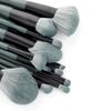 Sxdthy 14Pcs Soft Makeup Brush Set Green Makeup Foundation Powder Blush Eyeshadow Lip Gloss Makeup Brush Kit Cruelty-Free Synthetic Fiber Bristles, (Color : Green) view 3