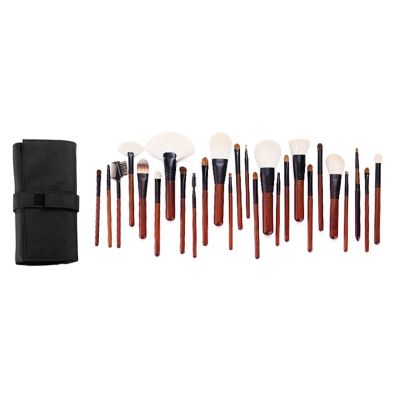 FRAHS 26pcs Professional Makeup Brush Set Beauty Cosmetic Foundation Power Blushes Eyelashes Lipstick Natural-Synthetic Hair Brushes Set with Bag Gift of Choice for mom, Wife or Female Friend.
