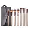 Sxdthy Makeup Brush Set 10pcs Makeup Brush Set Blush Brush Set Eye Eyeliner Powder Foundation Make Up Brushes Set Cosmetic Tools Kit Cruelty-Free Synthetic Fiber Bristles, view 1