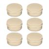 1st Choice Aluminum Tin Jar Refillable Containers 15 ml Aluminum Screw Lid Round Tin Container Bottle for Cosmetic,Lip Balm, Cream, 6 Pack view 1